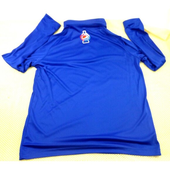 Pepsi Bottling Ventures Employee Workwear Blue Long Sleeve Pullover Shirt Small - Picture 3 of 9